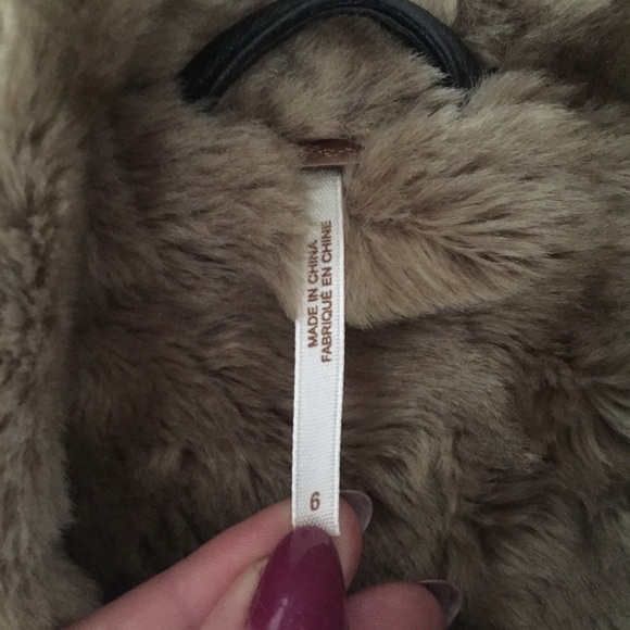 NEW Free People Vegan Leather Fur Trim Jacket - Picture 7 of 7